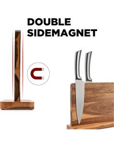 Soporte Magnético para Cuchillos BF Bill.F de Acacia 36x24cm 2