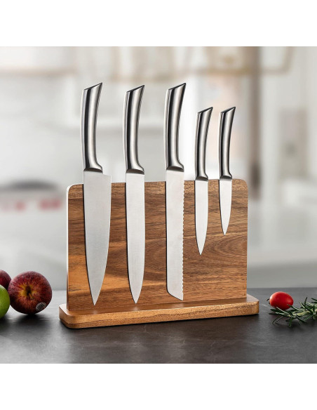 Soporte Magnético para Cuchillos BF Bill.F de Acacia 36x24cm