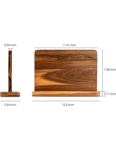Soporte Magnético para Cuchillos BF Bill.F de Acacia 36x24cm