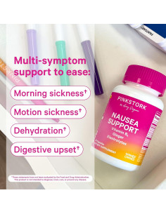 Cápsulas de Vitamina B6 y Jengibre Pink Stork - 60ct 2