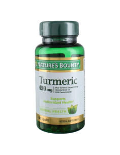 Cápsulas de Cúrcuma Nature's Bounty 450 mg - Paquete de 3