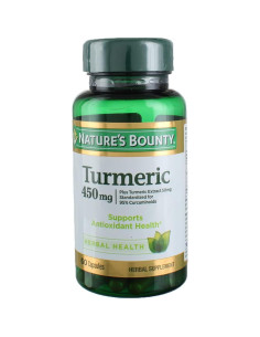 Cápsulas de Cúrcuma Nature's Bounty 450 mg - Paquete de 3 2
