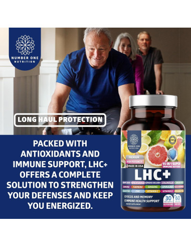 Suplemento Inmunológico LHC+ Number One Nutrition 60 Cápsulas