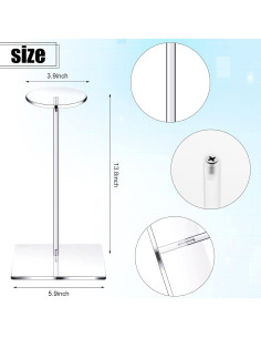 Soporte de Acrílico para Sombreros Chunful 35.56 cm - 4 Piezas 2
