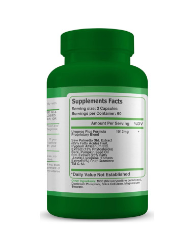 Suplemento Prostático Orgánico Rahni 60 Cápsulas - Salud Vejiga