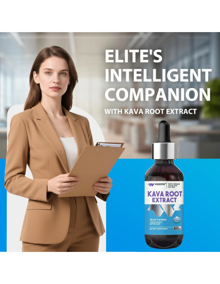 Extracto de Raíz de Kava Kava WONERPRO 60ml - Relajación Vegano