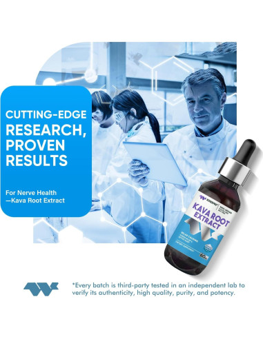 Extracto de Raíz de Kava Kava WONERPRO 60ml - Relajación Vegano