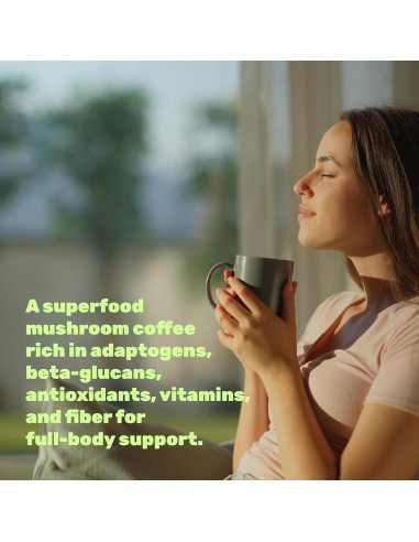 Café de Champiñones Orgánico Deal Supplement 283g - 10 Champiñones Adaptogénicos