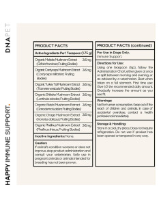 Suplemento en Polvo para Perros DNA PET Inmunidad Feliz 99g 2