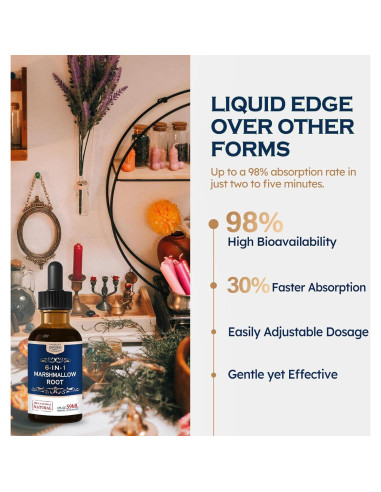 Extracto de raíz de malvavisco 60 ml - Suplemento herbal Organiherbence