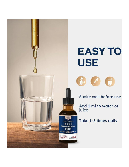 Extracto de raíz de malvavisco 60 ml - Suplemento herbal Organiherbence