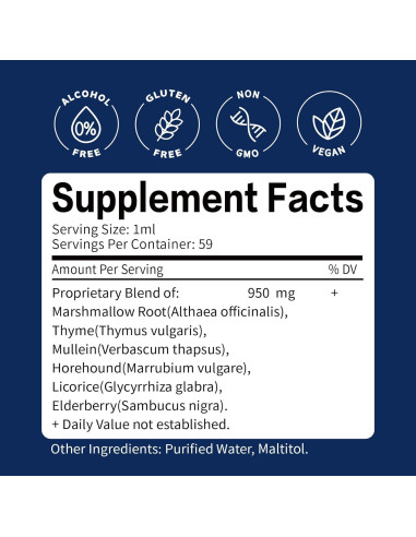 Extracto de raíz de malvavisco 60 ml - Suplemento herbal Organiherbence