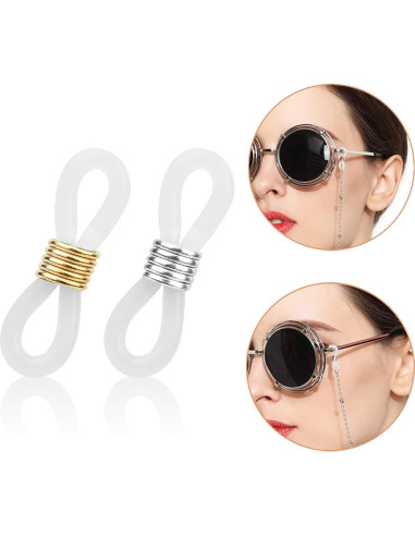 Extremos de Cadena para Gafas HUIHUIBAO 20 Piezas Ajustables
