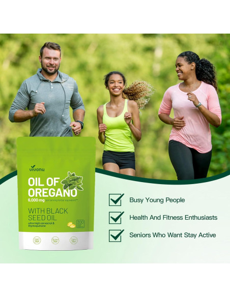 Cápsulas de Aceite de Orégano Orgánico VivoNu 300 Pcs