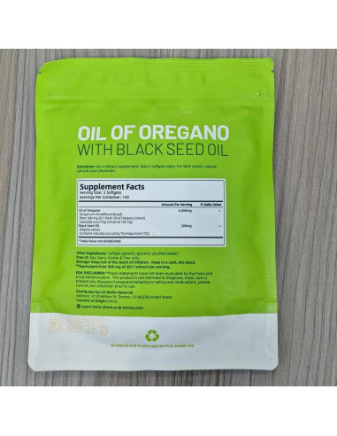 Cápsulas de Aceite de Orégano Orgánico VivoNu 300 Pcs