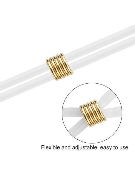 Extremos de Cadena para Gafas HUIHUIBAO 20 Piezas Ajustables