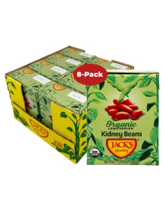Frijoles Rojos Orgánicos Jack's 8-Pack 380 g - Altos en Proteína