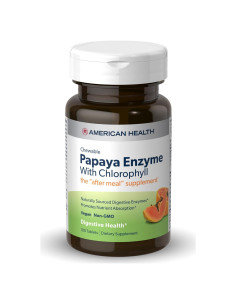 Enzima de Papaya Masticable con Clorofila American Health 100 Unidades