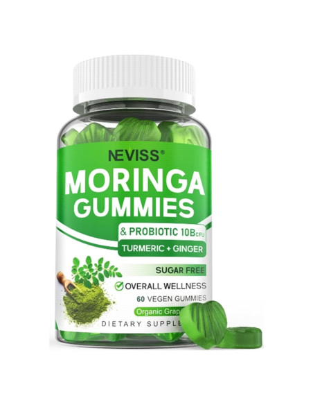 Gomitas de Moringa Veganas NEVISS 60 Unidades Sin Azúcar