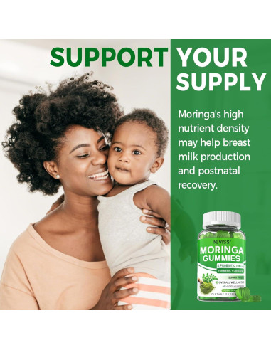 Gomitas de Moringa Veganas NEVISS 60 Unidades Sin Azúcar