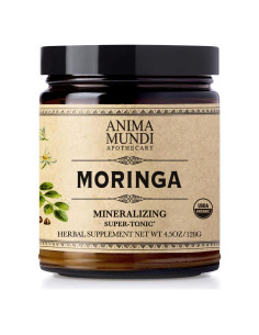 Polvo de Hoja de Moringa Orgánica Anima Mundi 170g - Superalimento