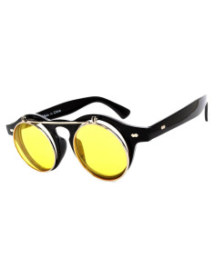 Gafas de Sol Steampunk Retro Góticas Plegables UV400