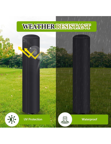 Cubierta de Ducha Solar Impermeable Maasechs 230x67cm Negra