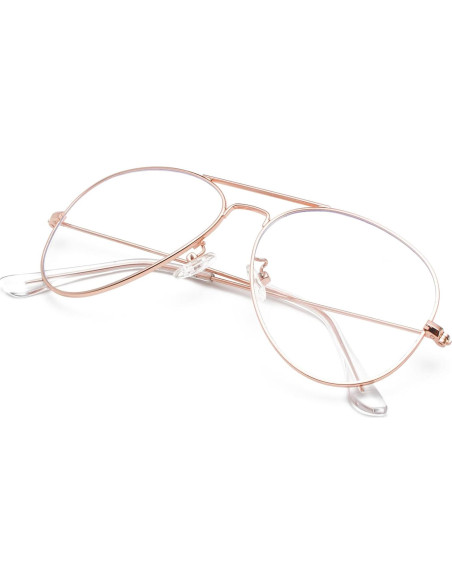 Gafas de Aviador EYLRIM con Lentes Anti Luz Azul - Unisex