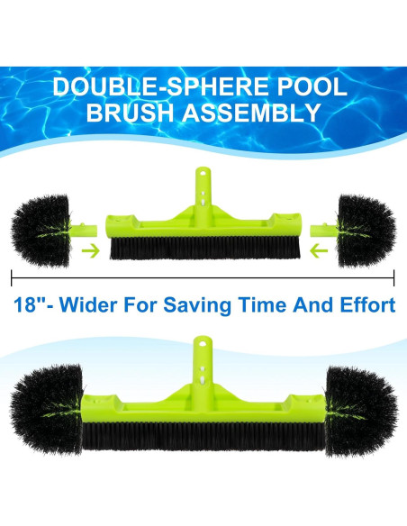 Cabezal de Cepillo de Piscina Sepetrel 46 cm Profesional