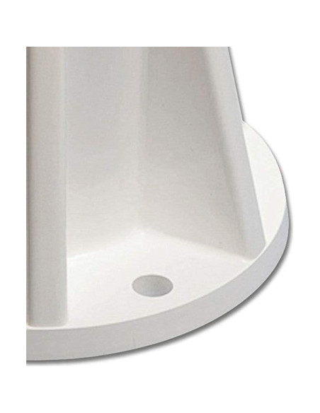 Base de Montaje de Polímero Saftron para Barandillas de Piscina - 4 Unidades