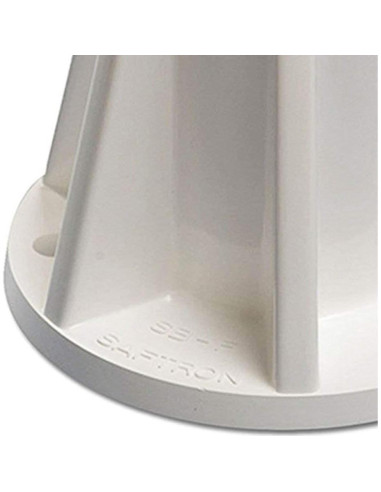 Base de Montaje de Polímero Saftron para Barandillas de Piscina - 4 Unidades