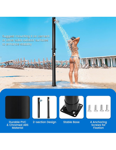 Ducha Exterior Solar Goplus 5.3 Galones 7.2 PIES Ajustable