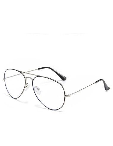 Gafas Aviador EYLRIM Anti Luz Azul Metal 58mm Unisex