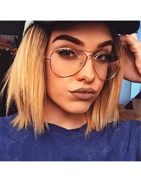 Gafas Aviador EYLRIM Anti Luz Azul Metal 58mm Unisex