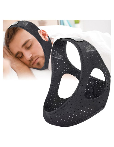 Correa Anti Ronquidos Ajustable JUNJIANHUAN Transpirable