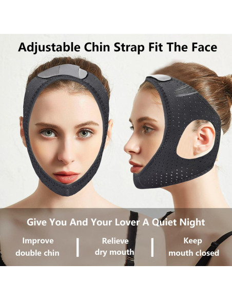 Correa Anti Ronquidos Ajustable JUNJIANHUAN Transpirable