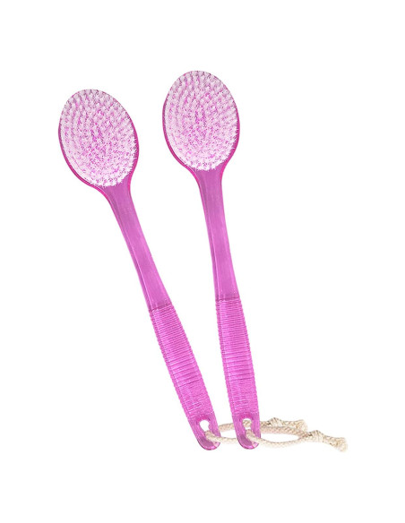 Cepillo de Espalda para Ducha AMERWASH PLUS 35.5 cm - 2 Piezas Rosa