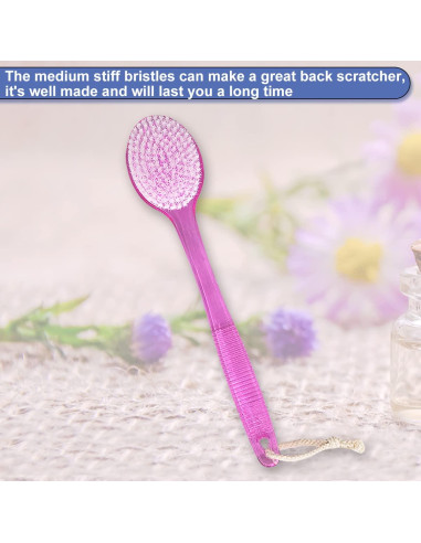Cepillo de Espalda para Ducha AMERWASH PLUS 35.5 cm - 2 Piezas Rosa