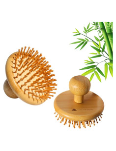 Cepillo de Bambú EscoDesign para Cuero Cabelludo - Antiestático
