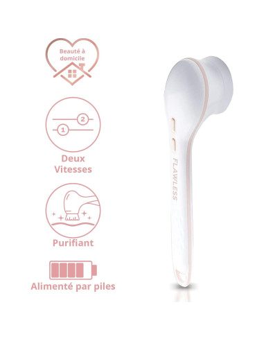 Cepillo Corporal Eléctrico Flawless Cleanse Spa - 3 Cabezas