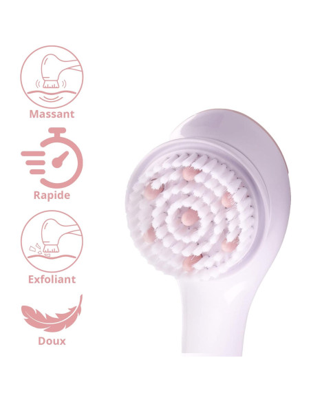 Cepillo Corporal Eléctrico Flawless Cleanse Spa - 3 Cabezas