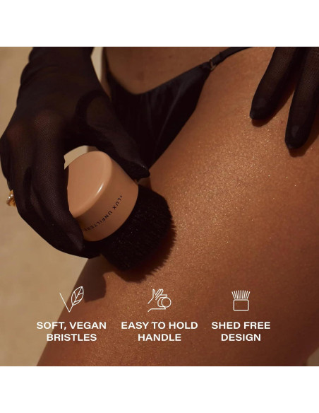 Brocha Corporal Kabuki Lux Unfiltered - Cerdas Sintéticas Veganas