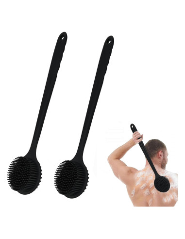 Paquete de 2 cepillos de silicona LIOUCBD para la espalda 38 cm