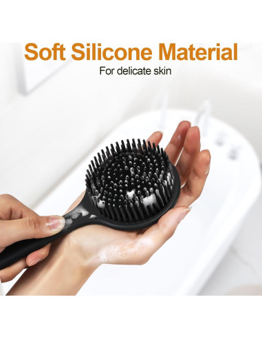 Paquete de 2 cepillos de silicona LIOUCBD para la espalda 38 cm