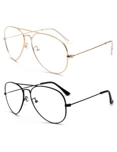 Gafas de Aviador EYLRIM con Lentes Anti Luz Azul para Todos