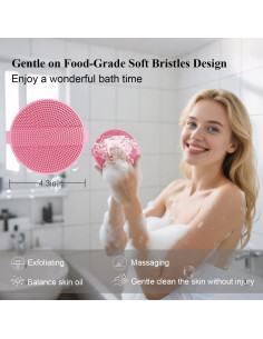 Cepillo Exfoliante de Silicona Jalopink - Suave y Higiénico 2