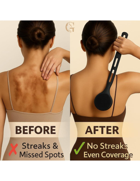 Brocha Aplicadora de Loción Corporal GOERTI - Mango Largo Antideslizante