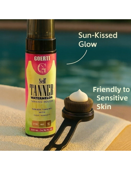 Brocha Aplicadora de Loción Corporal GOERTI - Mango Largo Antideslizante