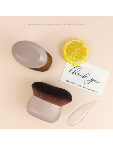 Brocha Kabuki KINGMAS Extra Grande para Autobronceador 76mm