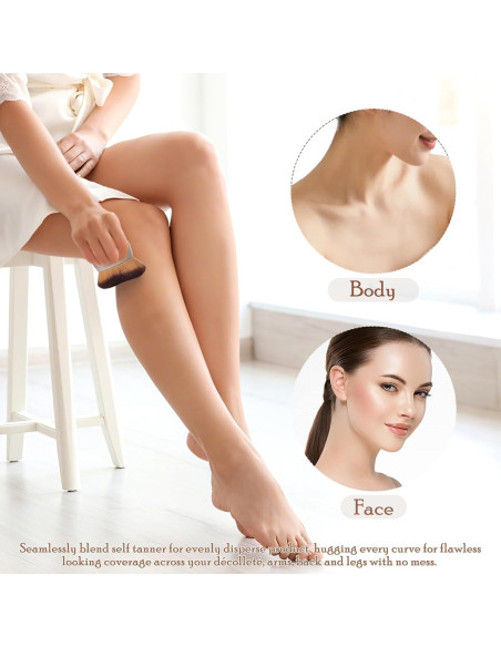 Brocha Kabuki KINGMAS Extra Grande para Autobronceador 76mm